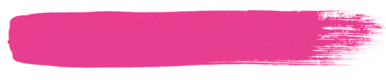 Ein roter Pinselstrich als Hintergrund für die Überschrift